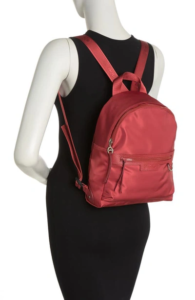 Longchamp Le Pliage Neo Small Backpack In Red