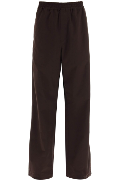 Shop Oamc 'dome' Straight Cut Pants Men In Brown