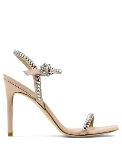 Shop Stuart Weitzman "gemcut 100" Sandals In Pink