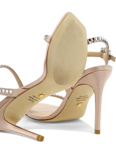 Shop Stuart Weitzman "gemcut 100" Sandals In Pink