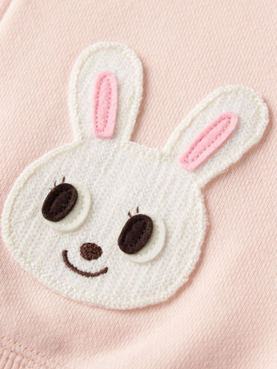 兔子刺绣棉连帽夹克