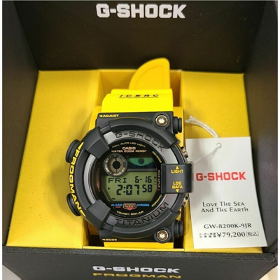 Pre-owned Casio G-shock Frogman Love Sea And The Earth Eyesearch Gw-8200k-9jr Mens Watch