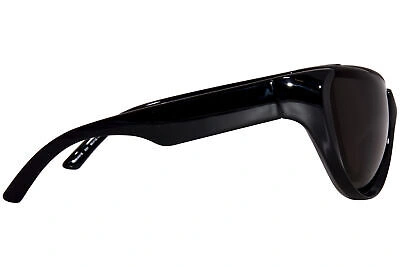 BALENCIAGA Pre-owned Bb0201s 001 Sunglasses Women's Black/grey Lenses Cat Eye Shape 65-mm In Gray