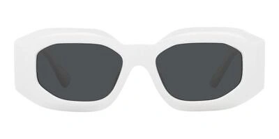 Pre-owned Versace Rock Icons Ve 4425u White Gold/grey 54/18/145 Men Sunglasses In Gray