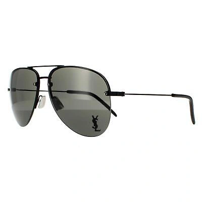 Pre-owned Saint Laurent Sunglasses Sl Classic 11 M 001 Black Gray