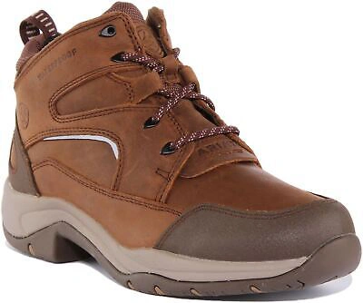 Pre-owned Ariat Telluride Ii H2o Womens Lace Up Leather Ankle Boots In Tan Size Us 5 - 11