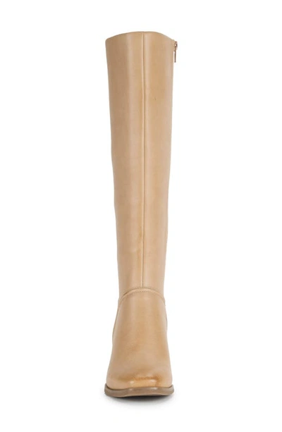 Shop Baretraps Thalia Knee High Faux Leather Boot In Camel