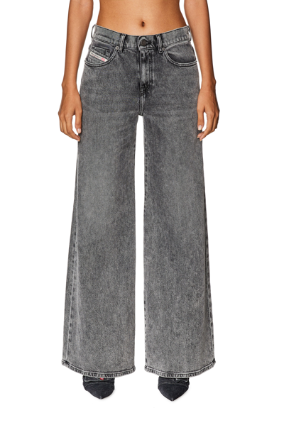 Shop Diesel Bootcut And Flare Jeans In Grey