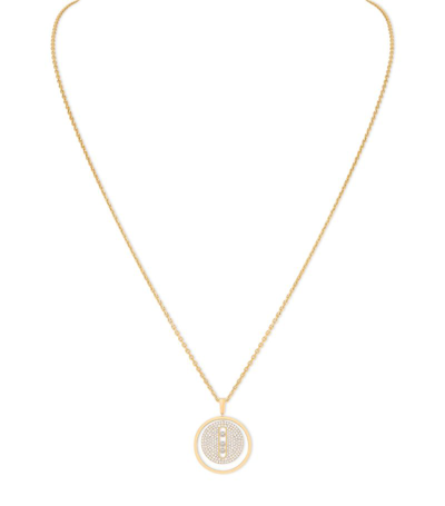 Shop Messika Yellow Gold And Diamond Lucky Move Necklace