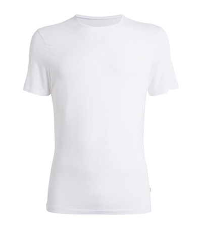 Shop Derek Rose Modal Micro T-shirt In White