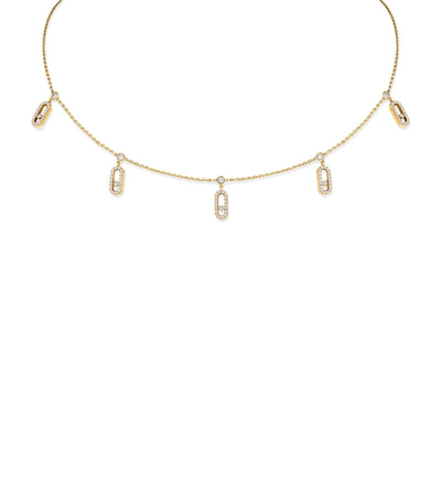 Shop Messika Yellow Gold And Diamond Move Uno Necklace