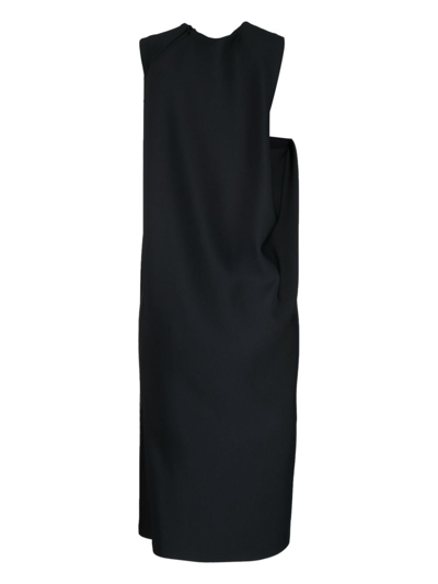Shop Shang Xia Cut Out-detailed Sleeveless Dress In Black