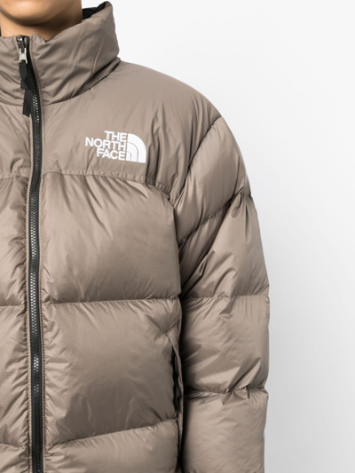 Shop The North Face 1996 Retro Logo-print Jacket In Brown
