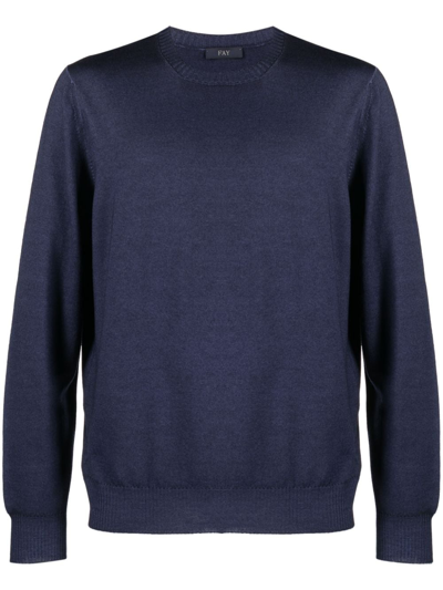 Fay Suéter Cuello Redondo - Azul In Blue