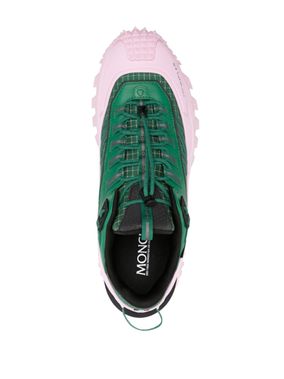 Shop Moncler Trailgrip Lace-up Sneakers In Pink