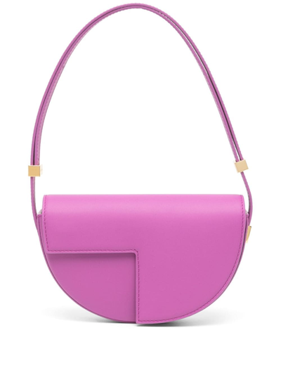 Shop Patou Crescent-shape Shoulder Bag In Purple