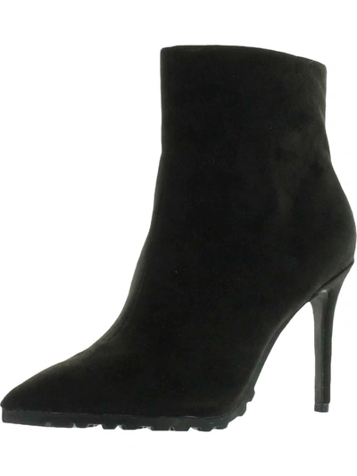 Shop Thalia Sodi Rhodes Womens Faux Suede Pointed Toe Ankle Boots In Black