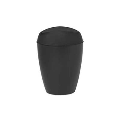 Shop Umbra Twirla Trash Can With Swing-top Lid, 2.4 Gallon In Black