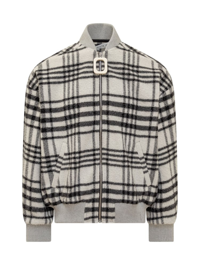 Shop Jw Anderson Checked Bomber Jacket In Multi
