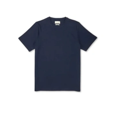 Shop Oliver Spencer Heavy T-shirt Tavistock Navy In Blue