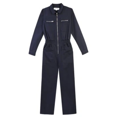 Shop Lf Markey L.f.markey Danny Long-sleeve Boiler Suit Navy In Blue
