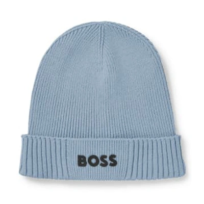 Shop Hugo Boss Asic Beanie X Hat In Blue