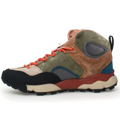 Shop Flower Mountain Back Country Mid Waterproof Trainers In Neturals