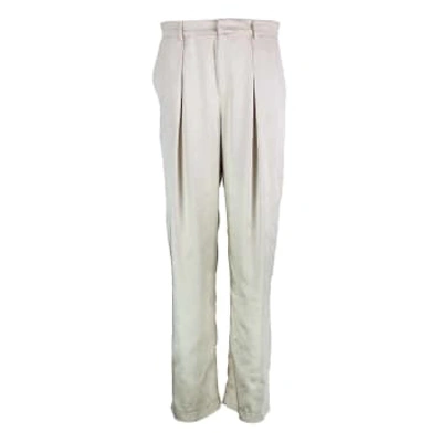 Shop Les Bo-hemiennes Silky Pants Pearl In White