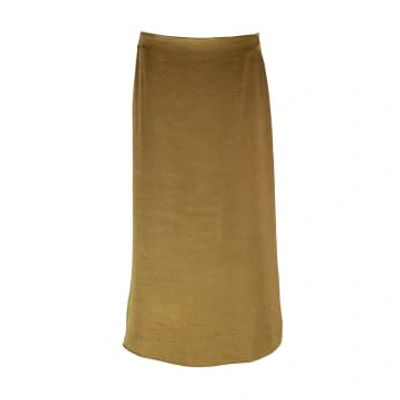 Shop Les Bo-hemiennes Silky Skirt Gold