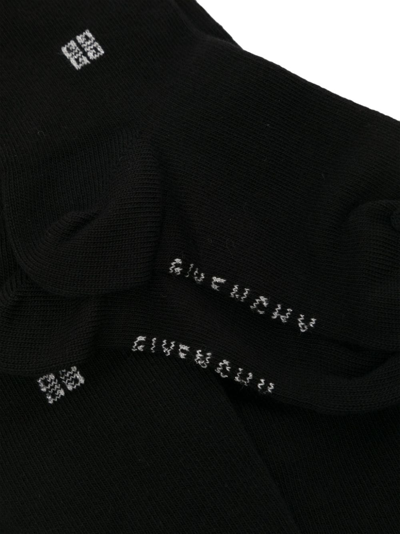 Givenchy 4g Cotton-blend Tights In 黑色