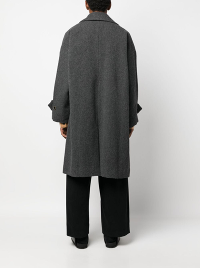 Uma Wang Cassie Single-breasted Coat In 灰色