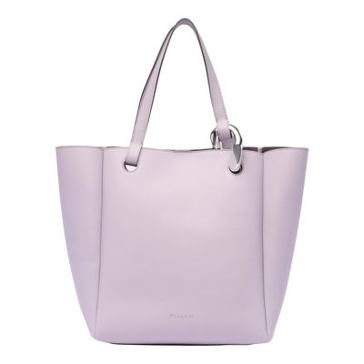 Shop Jw Anderson Chain Cabas Top Handle Bag In Purple
