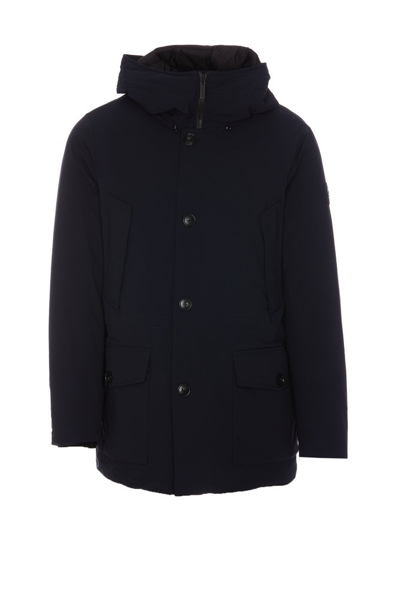Shop Woolrich Arctic Down Hooded Parka In Blue
