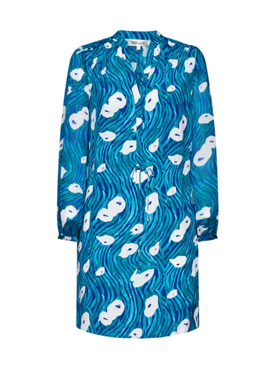 Shop Diane Von Furstenberg Relaxed Fit Sonoya Dress In Blue