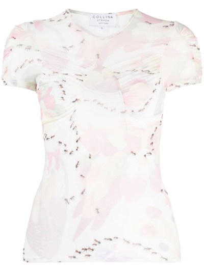 Shop Collina Strada Antsanity Short-sleeved T-shirt In Rosa
