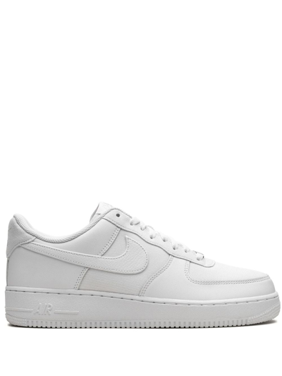 Shop Nike Air Force 1 Low "white/silver" Sneakers In Weiss