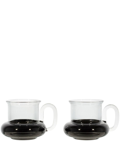 Shop Tom Dixon Bump Tea Cup (set Of Two) In Black