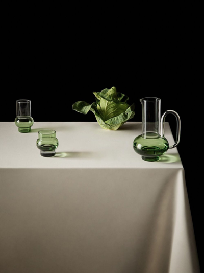 Shop Tom Dixon Bump Tall Glasses (set Of Two) In Green