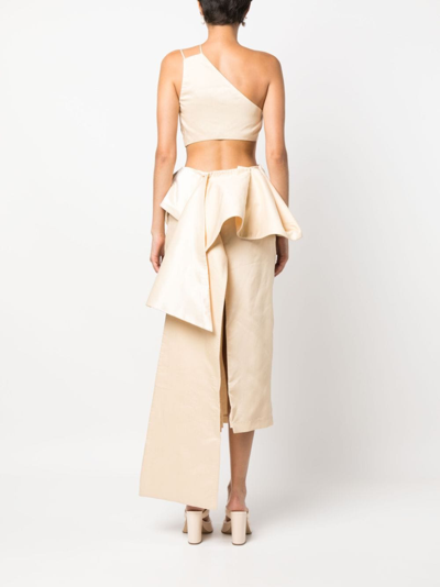 Cult Gaia Asymmetrisches Kleid In Neutrals