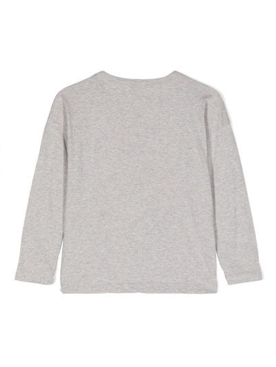 Bobo Choses Rubber Duck Long-sleeve T-shirt In Grau