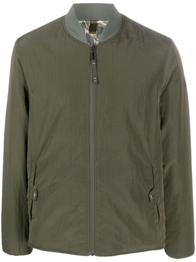 Shop Ps By Paul Smith Ripstop Reversible Bomber Jacket In Grün
