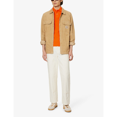 Polo Ralph Lauren Orange Piquet Polo Shirt In Sailing Orange