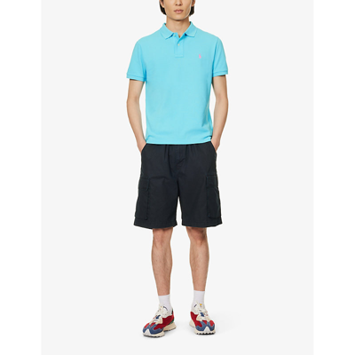 Polo Ralph Lauren Sskcslim1 Short Sleeve Knit Clothing In Blue