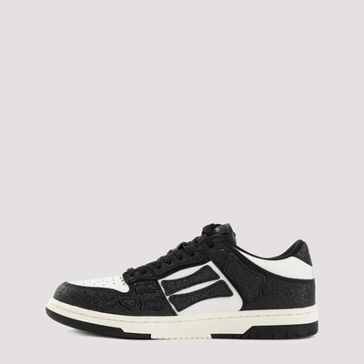 Shop Amiri Crystal Skel Top Low Sneakers Shoes In Black