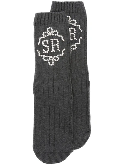 Shop Simone Rocha Socks In Grey