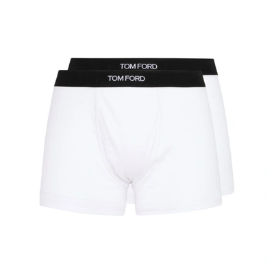 Shop Tom Ford Biback Boxer Brief Underwear In White