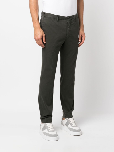 Incotex Low-rise Straight-leg Trousers In Green