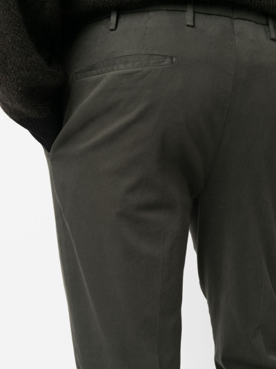 Incotex Low-rise Straight-leg Trousers In Green