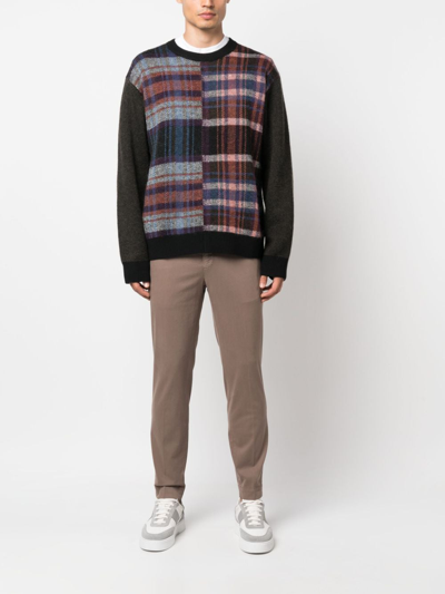 Incotex Low-rise Straight-leg Trousers In Brown