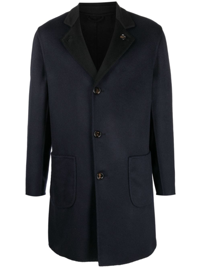 Shop Kired Parana Single-breasted Coat In Blue